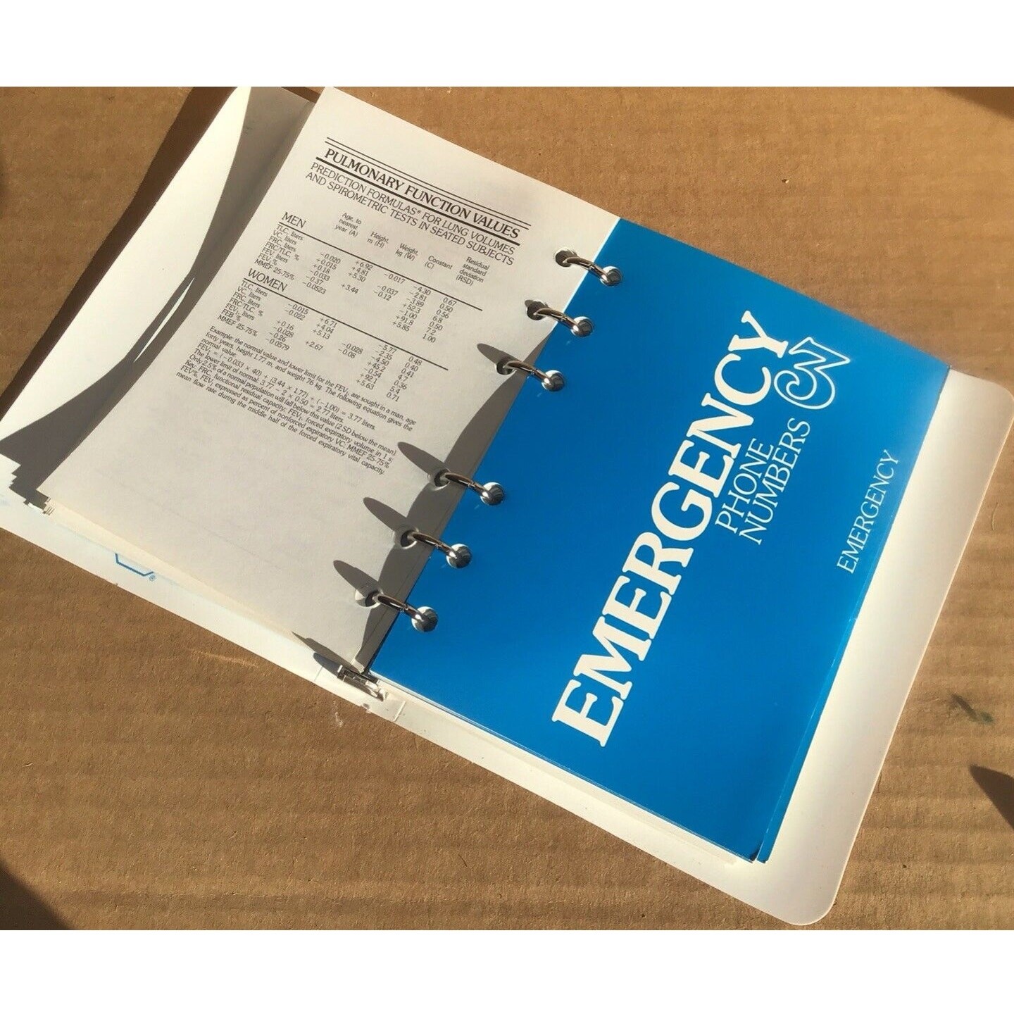 Vintage unused Roche Pharmaceutical Promo Mini Binder Medical Reference Visual