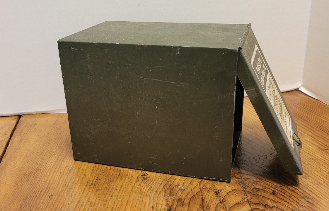 Vintage Phillips Prescription Metal File Box Columbia Drug Co