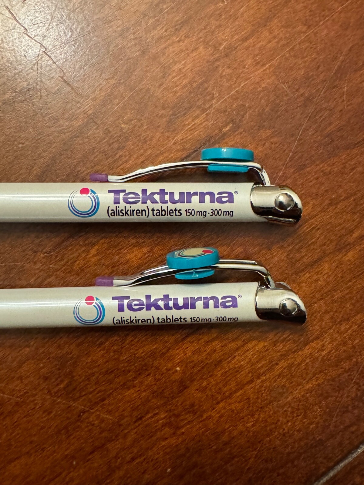 Tekturna Heart Pharmaceutical Advertising Pens New Old Stock