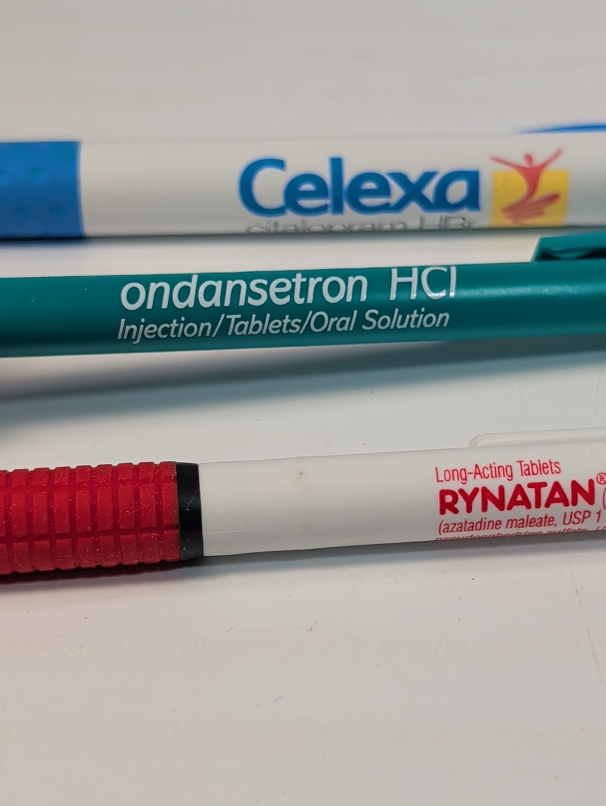 3 PENS Drug Rep Pharmaceutical Promo Lot of 3 “Rynatan”, “Celexa”, “Zofran”
