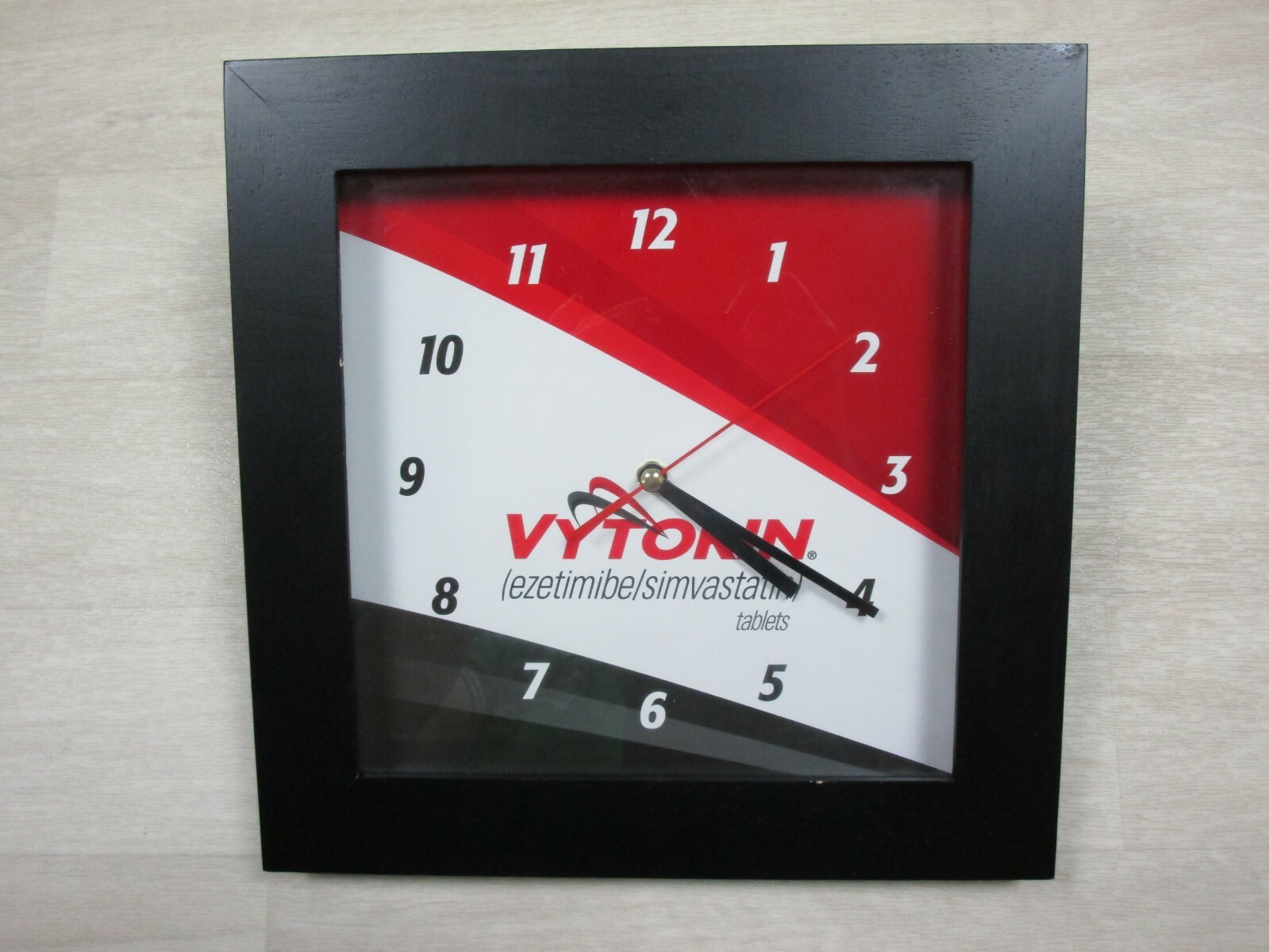 Vintage Vytorin Clock Pharmaceutical Collectible Rx Drug Rep Advertising Promo
