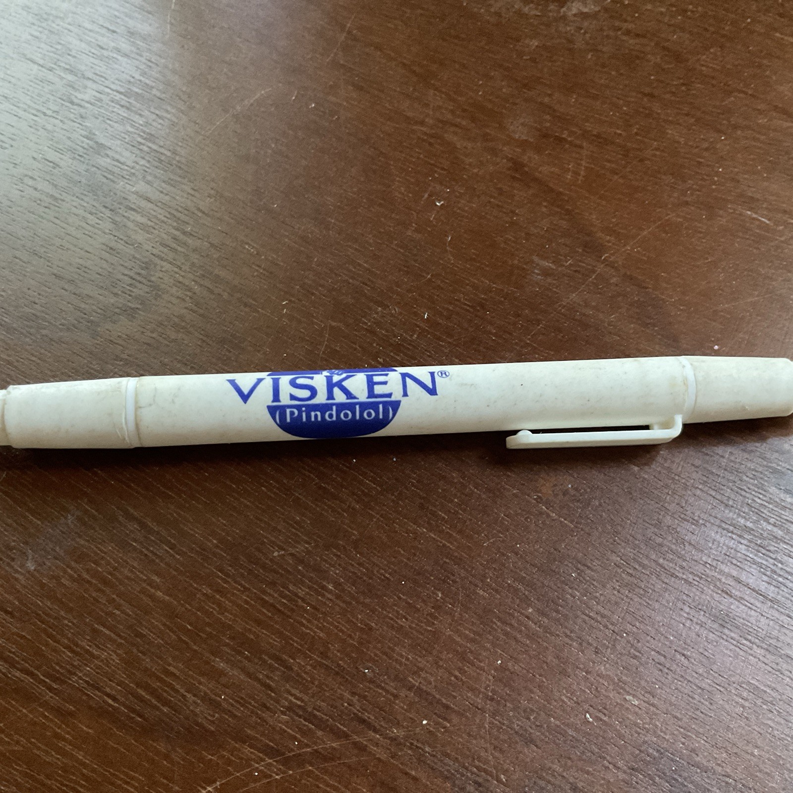 Visken Pindolol Ball Pen And Highlighter Vintage Pharmaceutical Promo Drug Rep