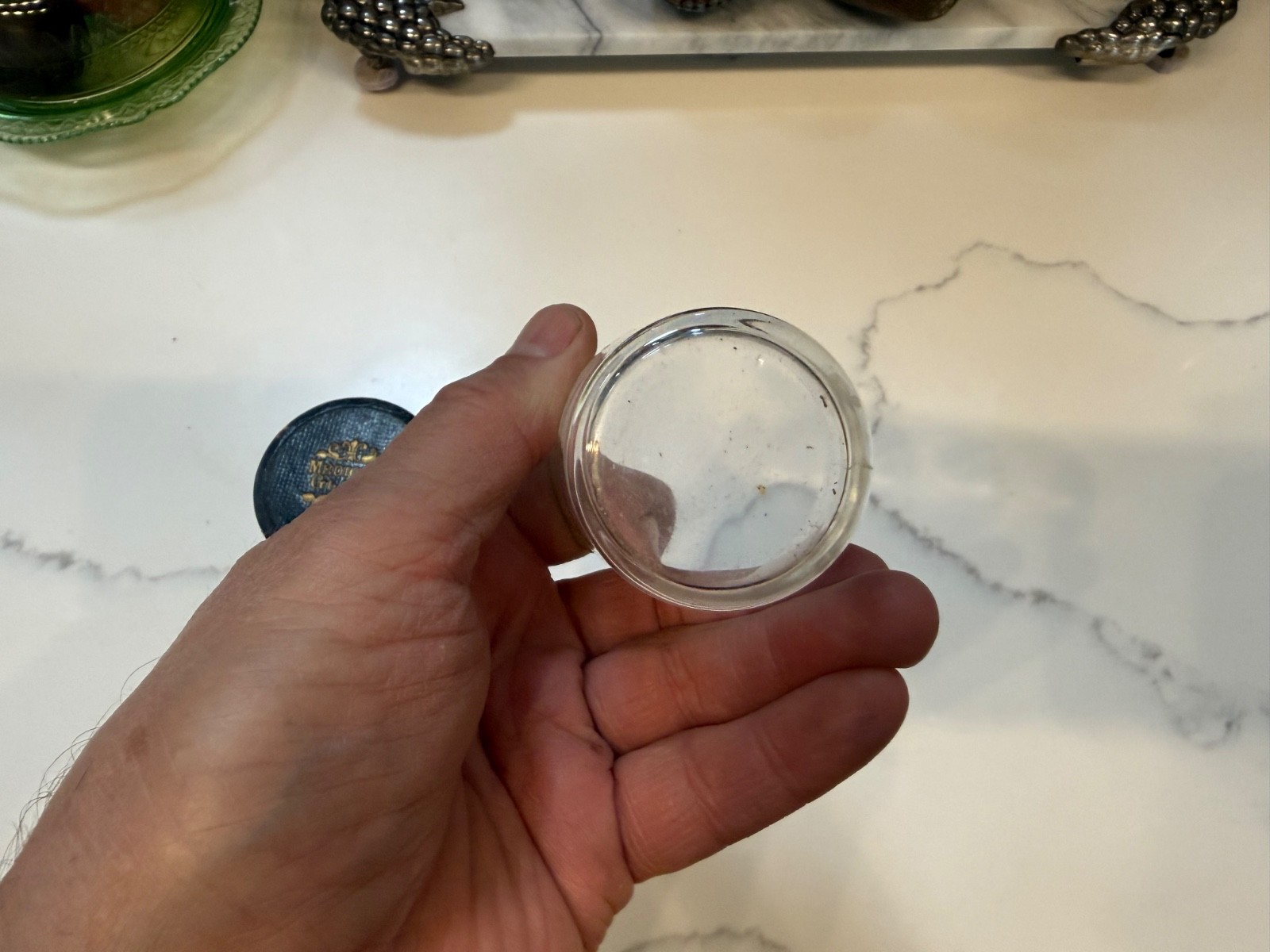 Antique Victorian Cased Glass Medicine Glass Measure w/case