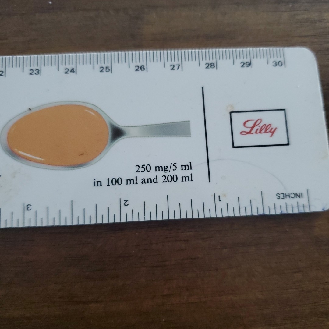 Eli Lilly Promotional 12″ Ruler Vintage Keflex Collectible Cir 70s