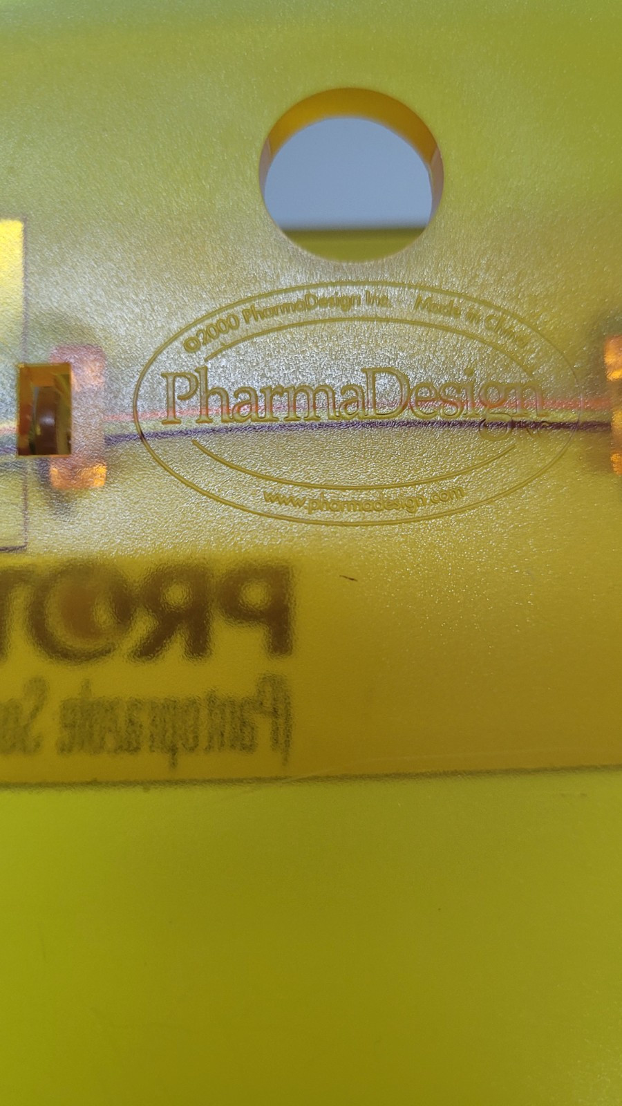 Clear Yellow Plastic Protonix Medical Pharmacy Prescription Clip Board