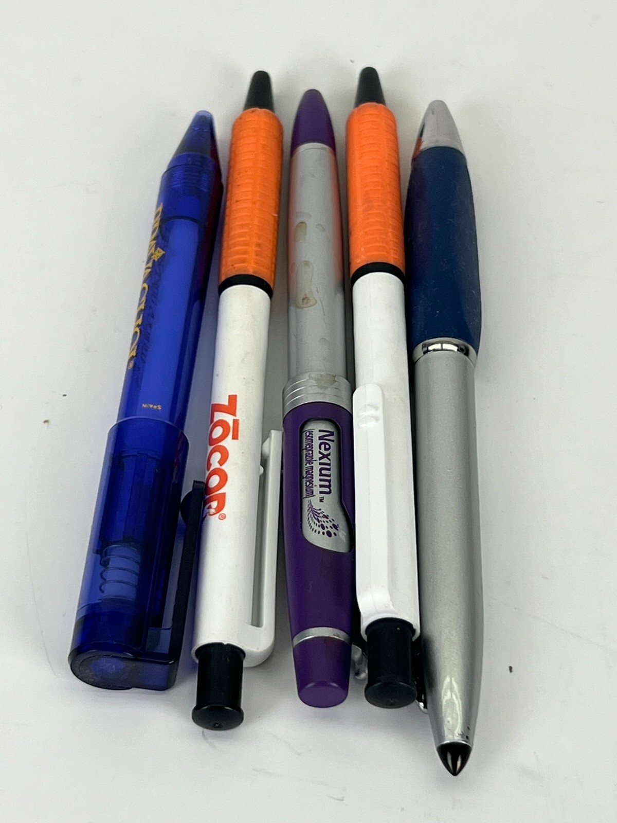Lot 5 Pharmaceutical Drug Rep Pens Zocor, Nexium, Detrol, Pravachol LOW/NO INK