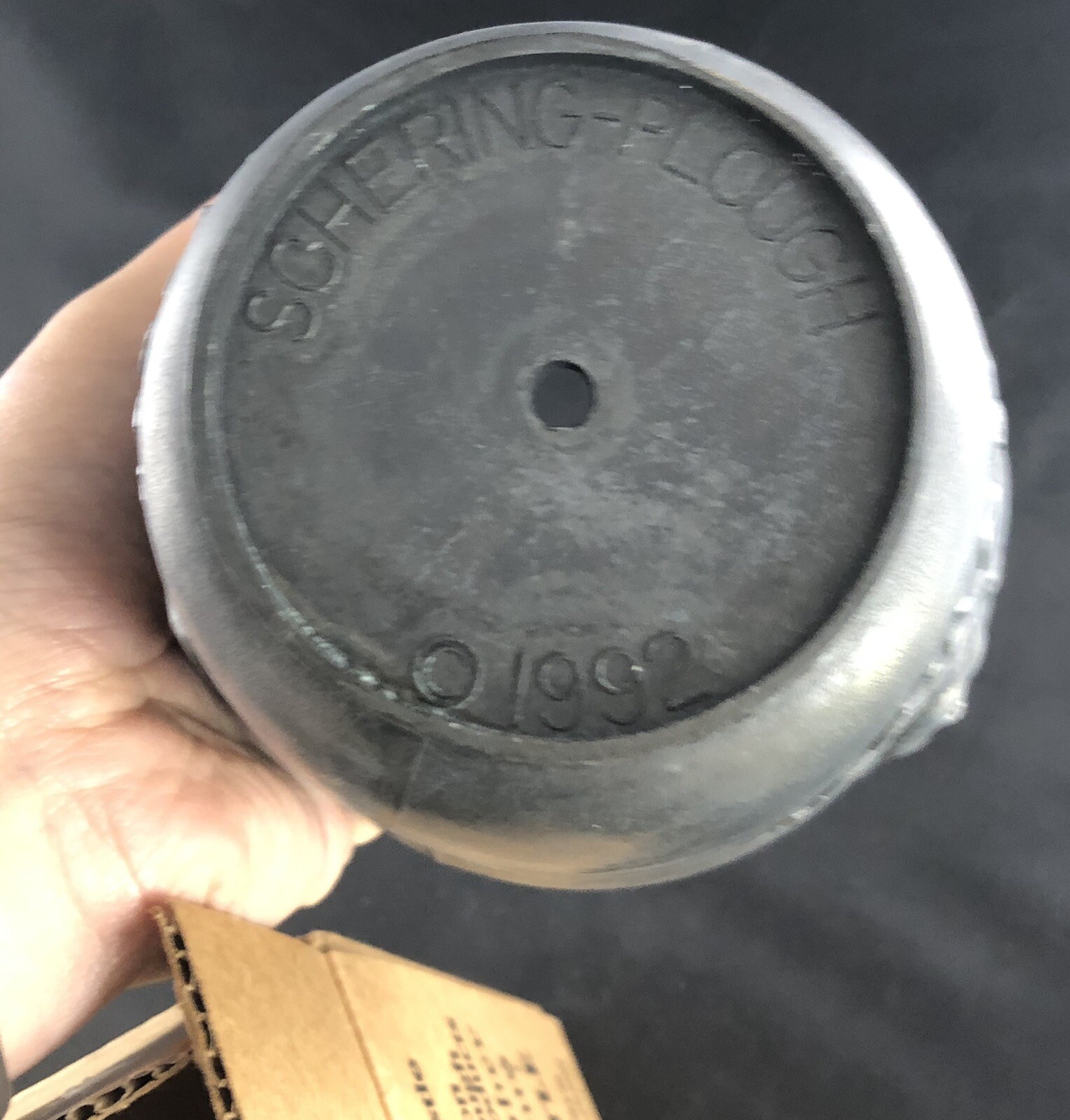 Vtg 1992 Schering metal Mortar and Pestle 30th Edition Christopher Columbus GS6