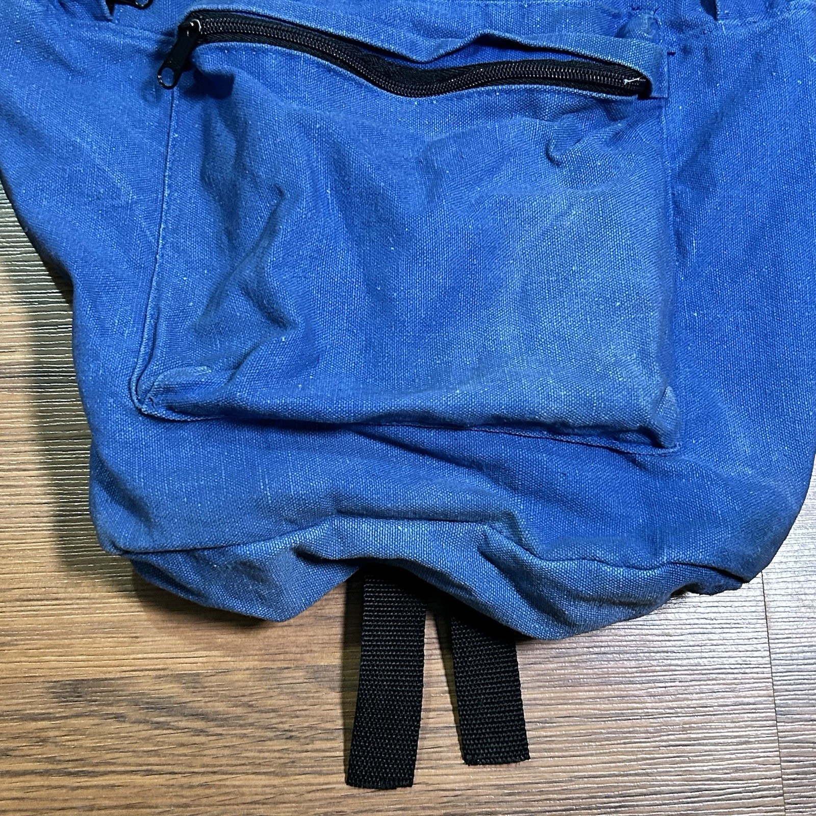 Vintage Zoloft Pharmaceutical Drug Rep Promotional Backpack Canvas Logo Blue