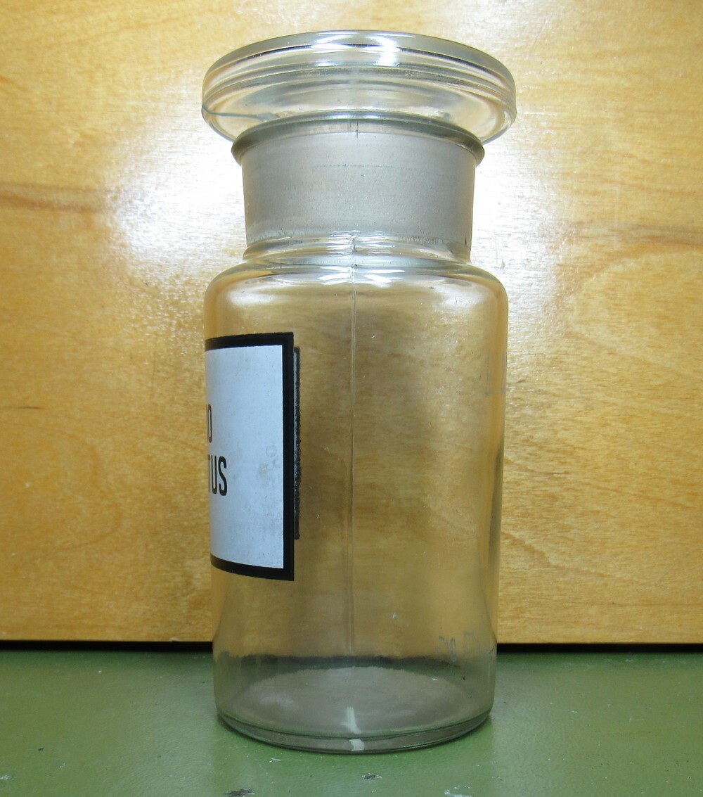 Vintage Medical Science Glass Bottle,Germany,CARBO ACTIVATUS