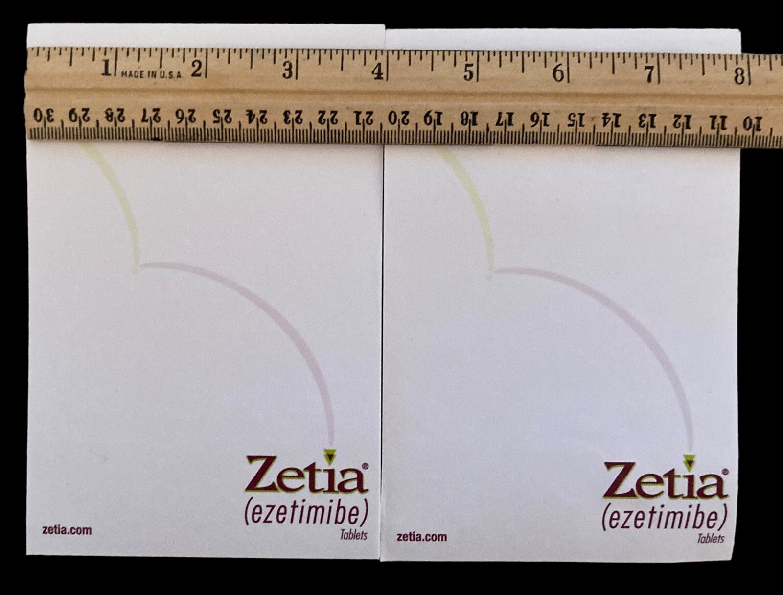 Pharmaceutical Swag 2 Note Pads Zetia Drug Rep Scratch Pad Paper Merck Plough