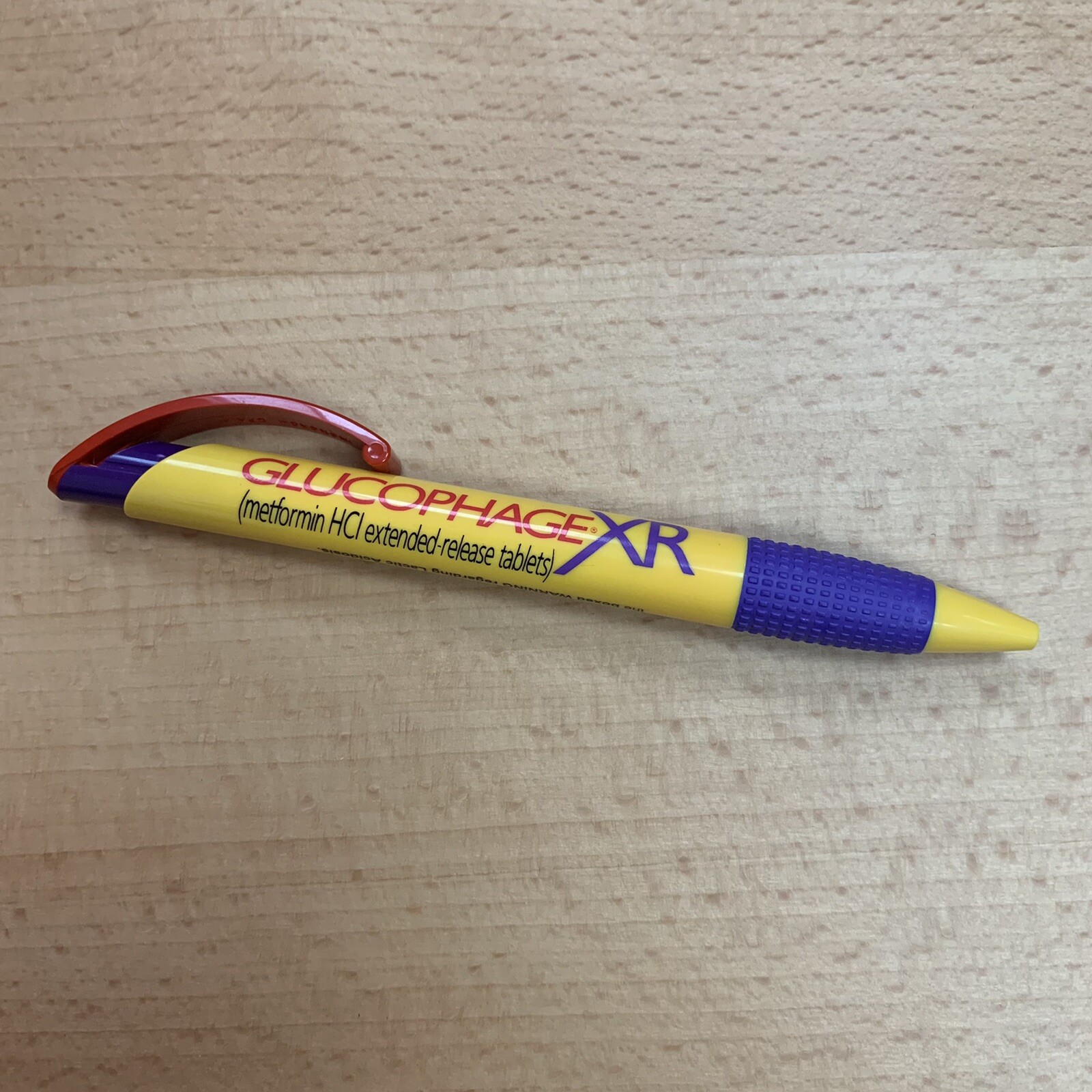 Glucophage Drug Rep Pharmaceutical Promo Inoxcrom Spain Click Pen Yellow Gift
