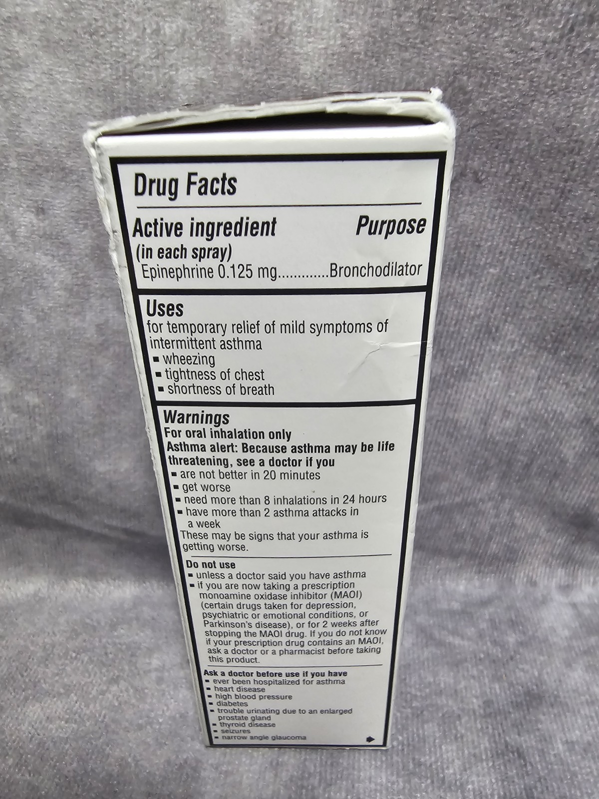 Primatene Mist Epinephrine Inhalation Aerosol Bronchodilator – 11.7 g 160 Sprays
