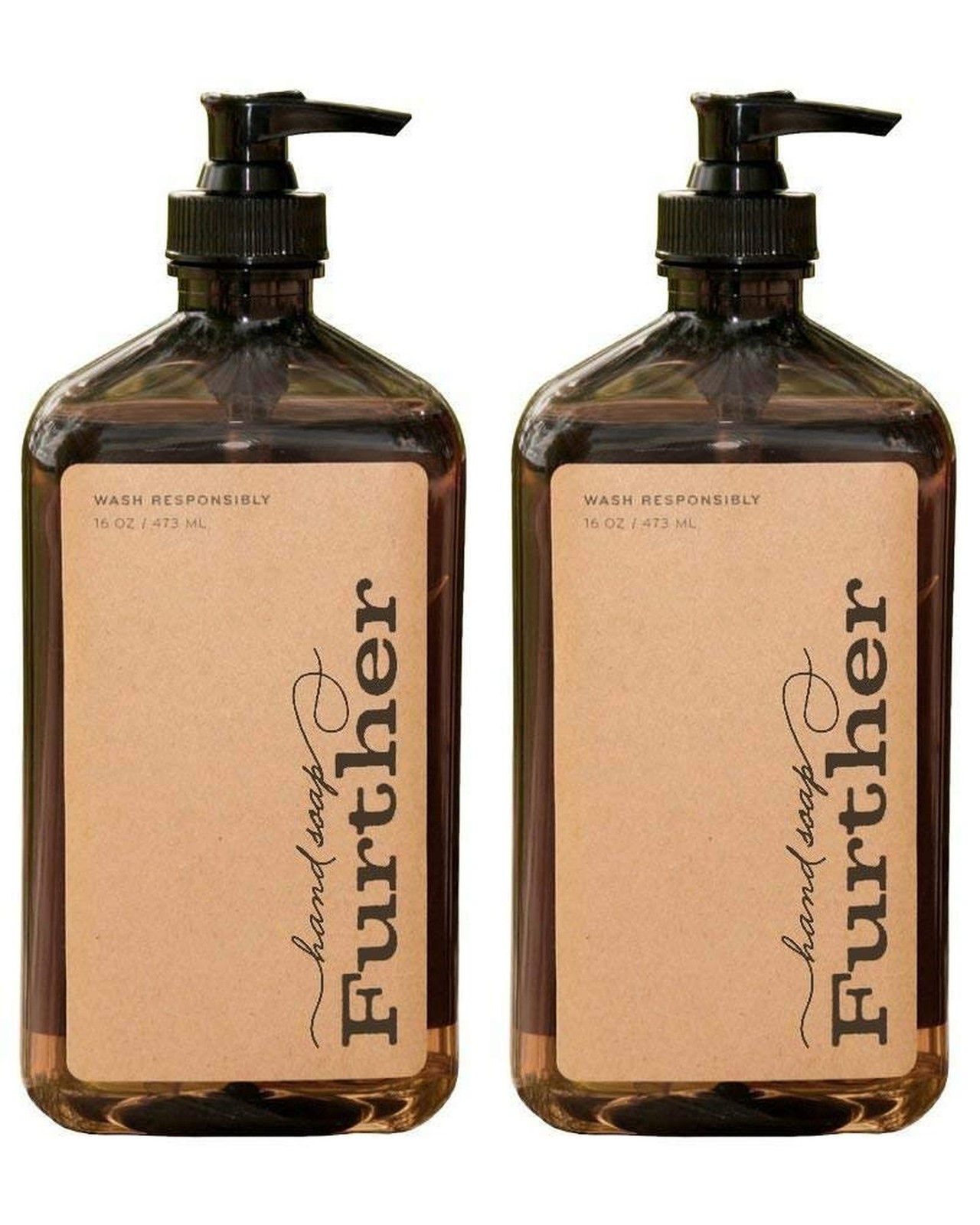Further Glycerin Hand Soap, 16 Fluid Ounces (Pack of 2) – Sustainable, Natura…
