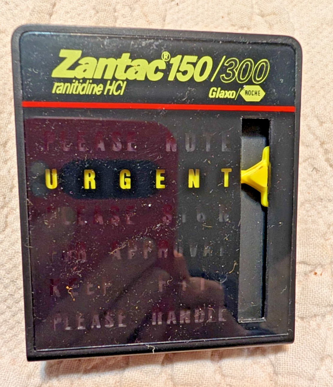 Zantac drug rep ads glass rain teardrop clip magnets Rx spatula notes narcotic