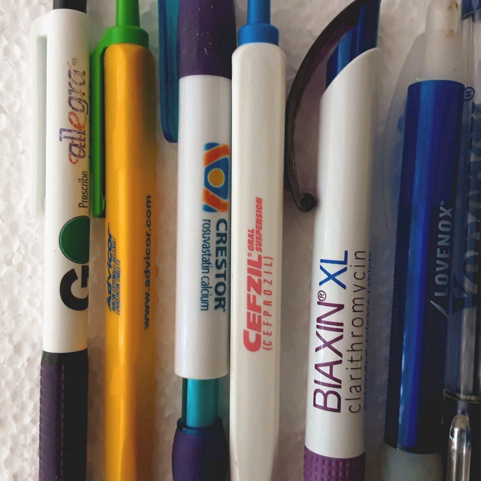 10 Pharma Collectible Ball Point Pens Ambien Crestor Lovenox UNTESTED READ
