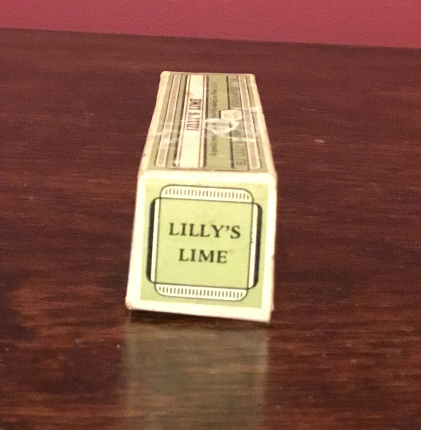 Vintage Lilly’s Lime EMPTY Bottle With Cork in Original Box