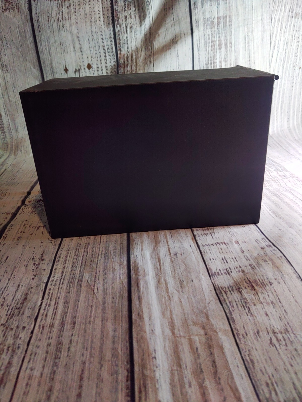 Vintage Black Metal Drugpak Rx Prescription Record File Pharmacy Box, Apothecary