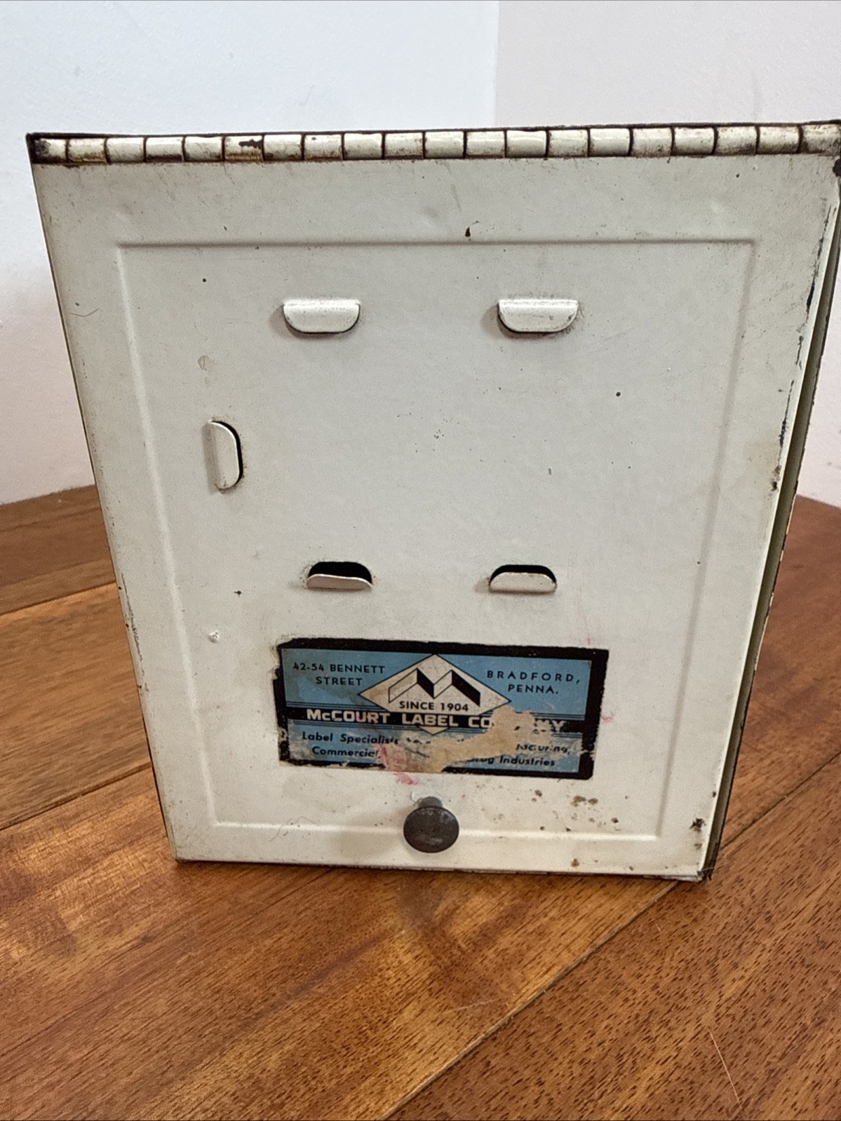 Vintage Pharmacy Prescription File Record Box Craft Sewing