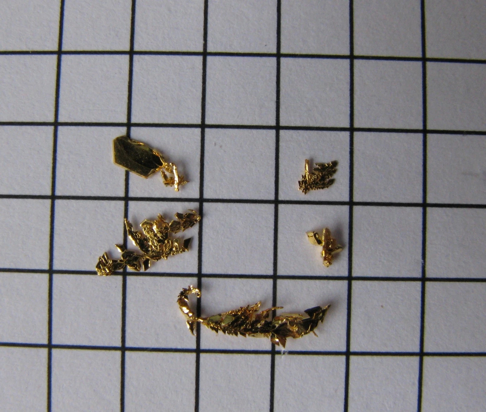 Gold Crystal 103mg Crystalline Pure Au Metal periodic table Element Collection