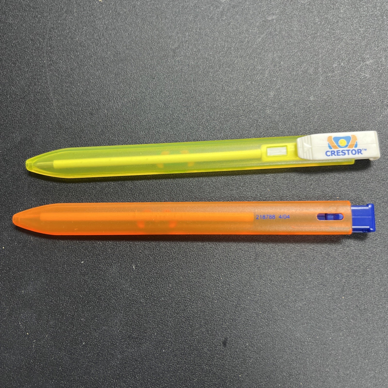 Crestor, Rosuvastatin Ballpoint Pen Drug Rep Pharmaceutical Lot 2 Advertising