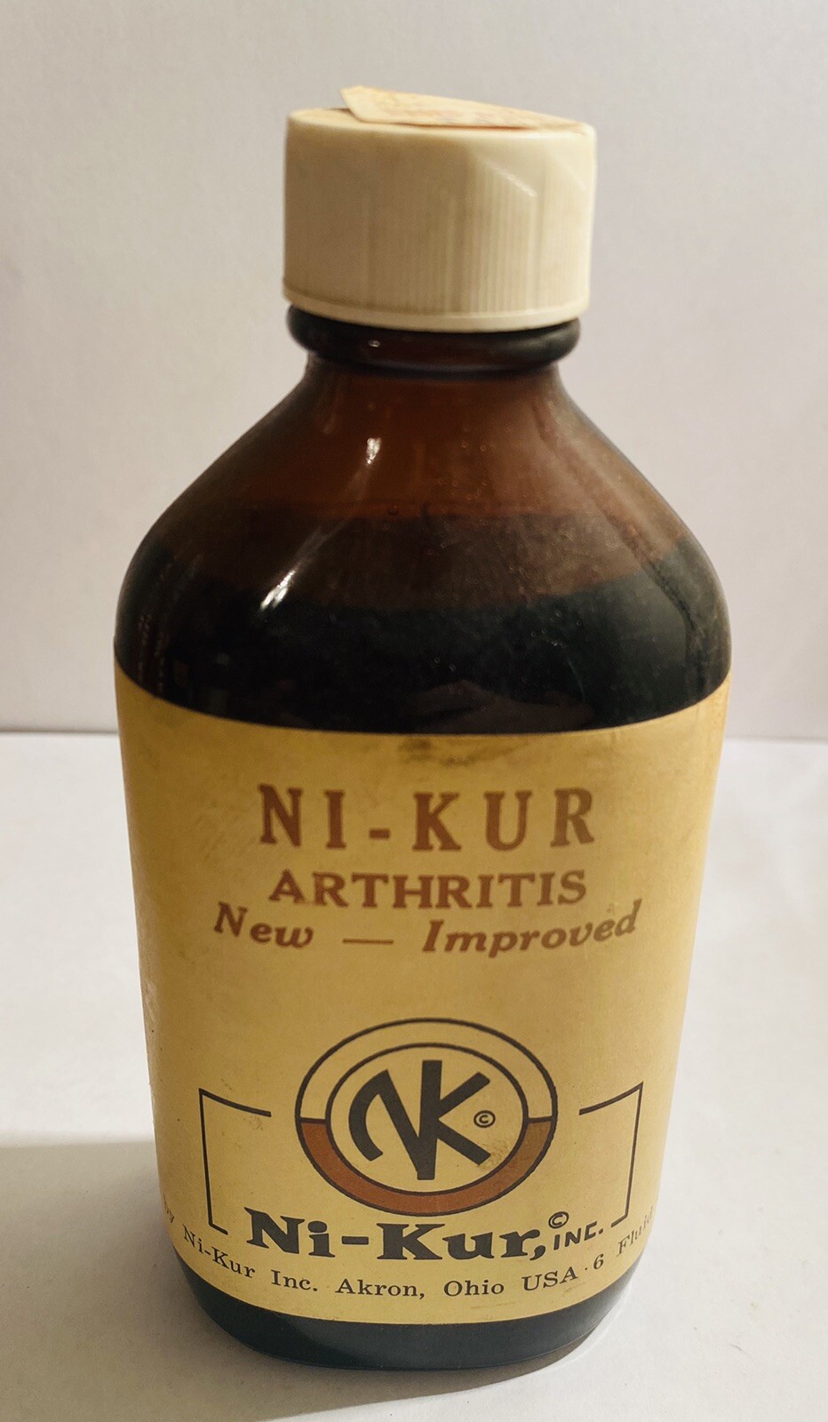 Vintage Medicine- Ni-Kur Syrup- FULL New Old Stock