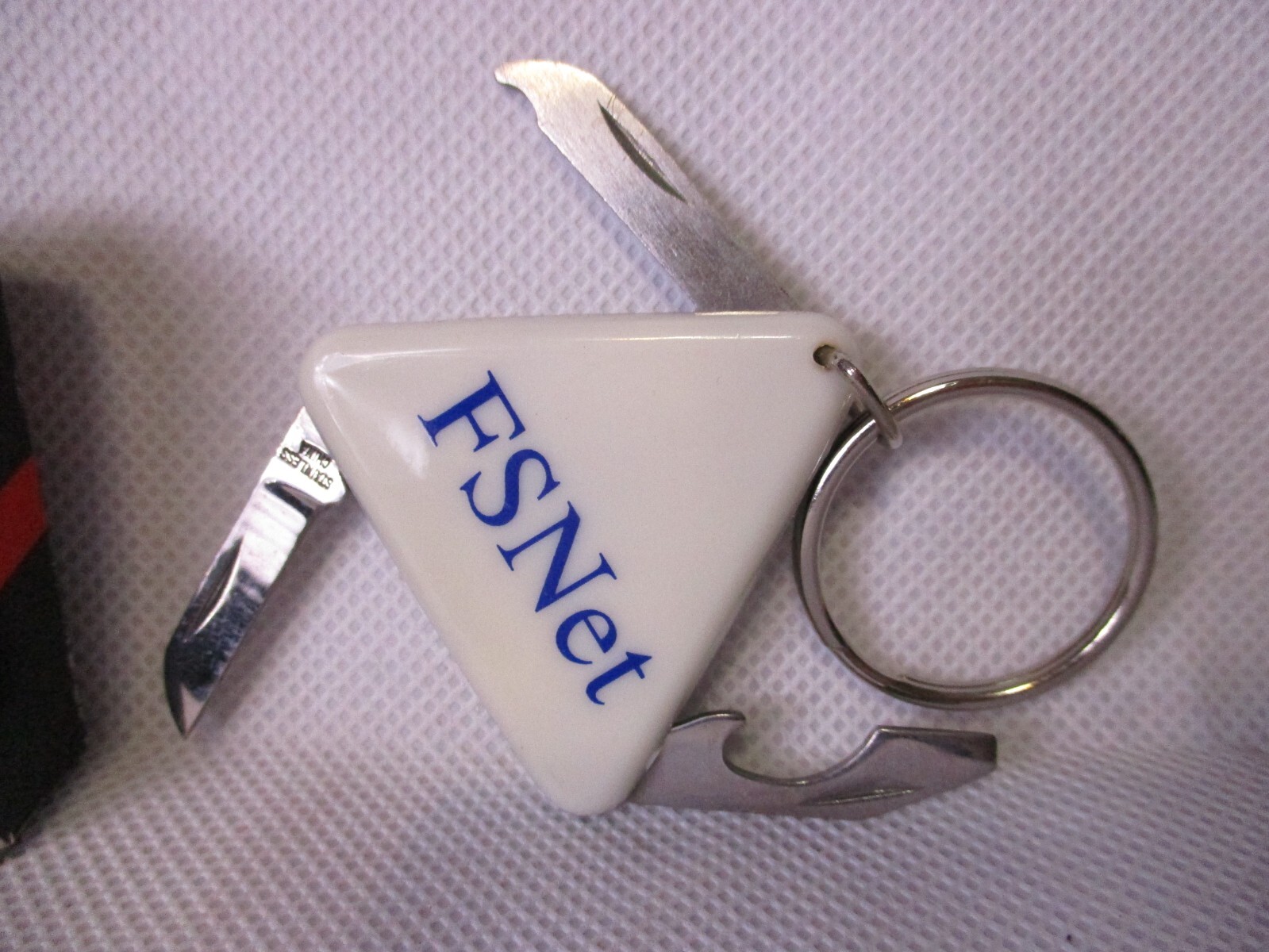 FSNet White Pocket Knife Pharmaceutical Drug Rep Promo Advertisement, Excellent