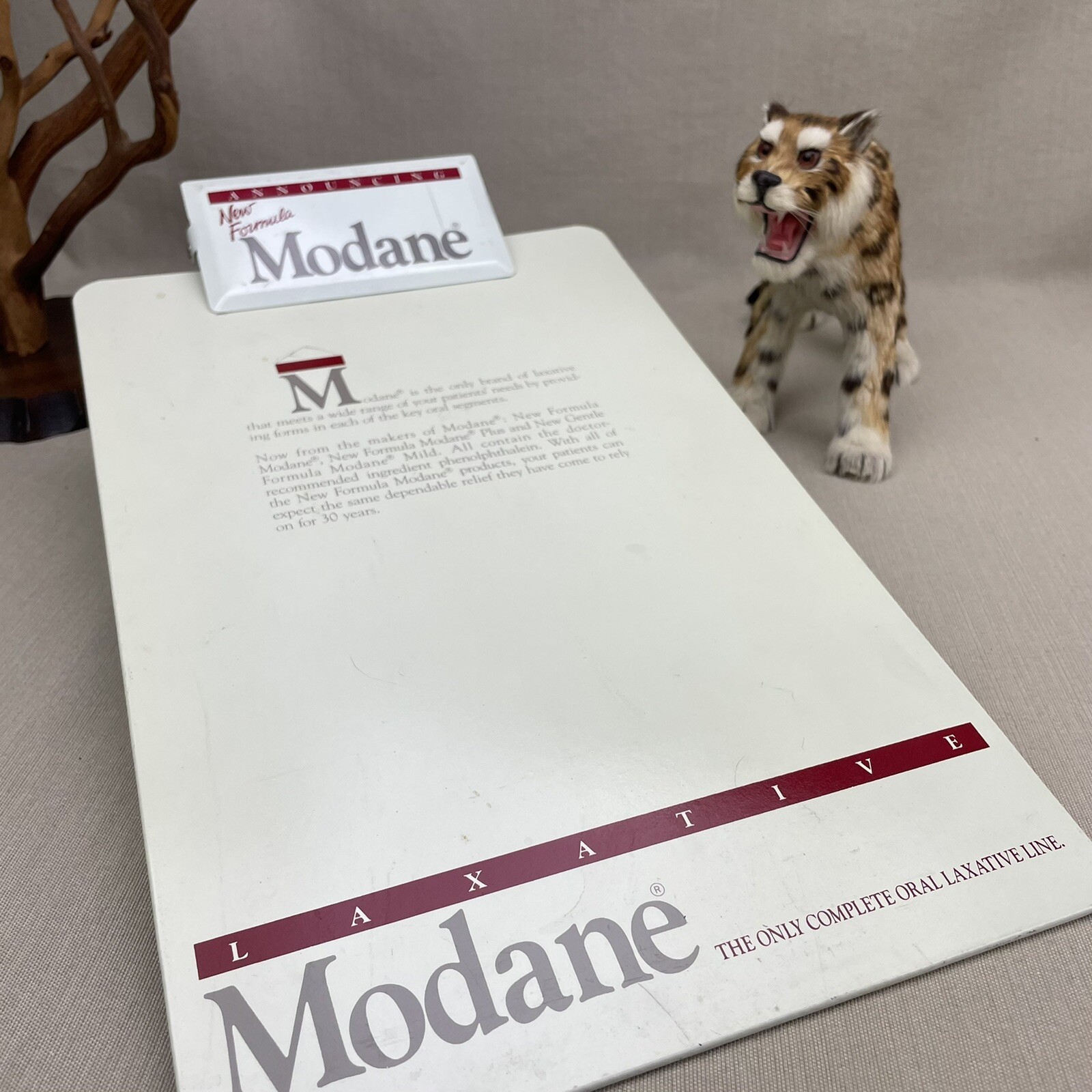 MODANE Laxative Clip Board Vintage Drug Rep Swag Advertising Promotional