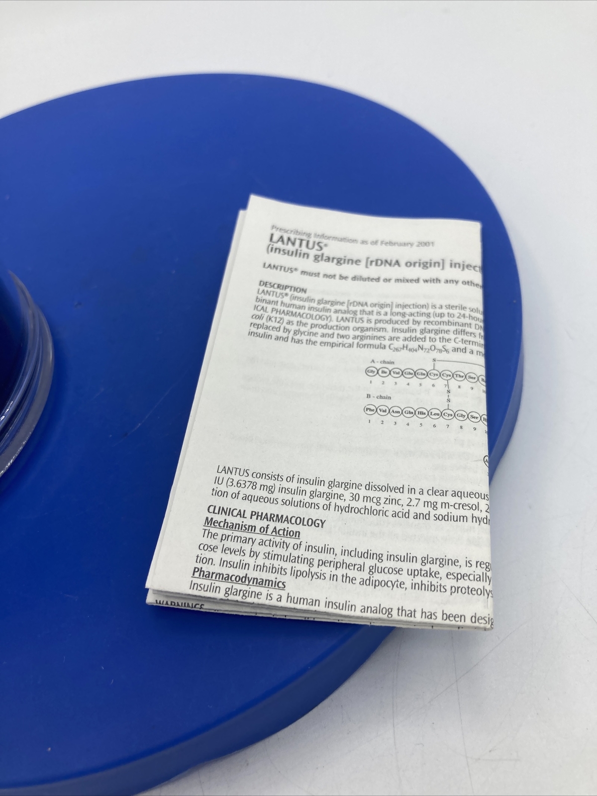 Lantus Pharmaceutical Rep Pencil Pen Holder Office Supply RDNA Open 24 Hours