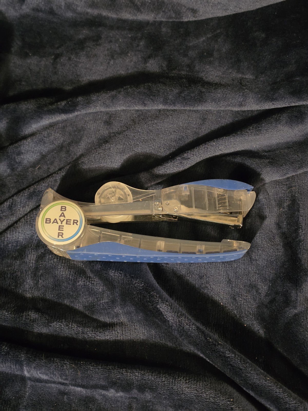 Vintage Bayer Pharmaceutical Promo Stapler/Tape Dispenser Working Rare