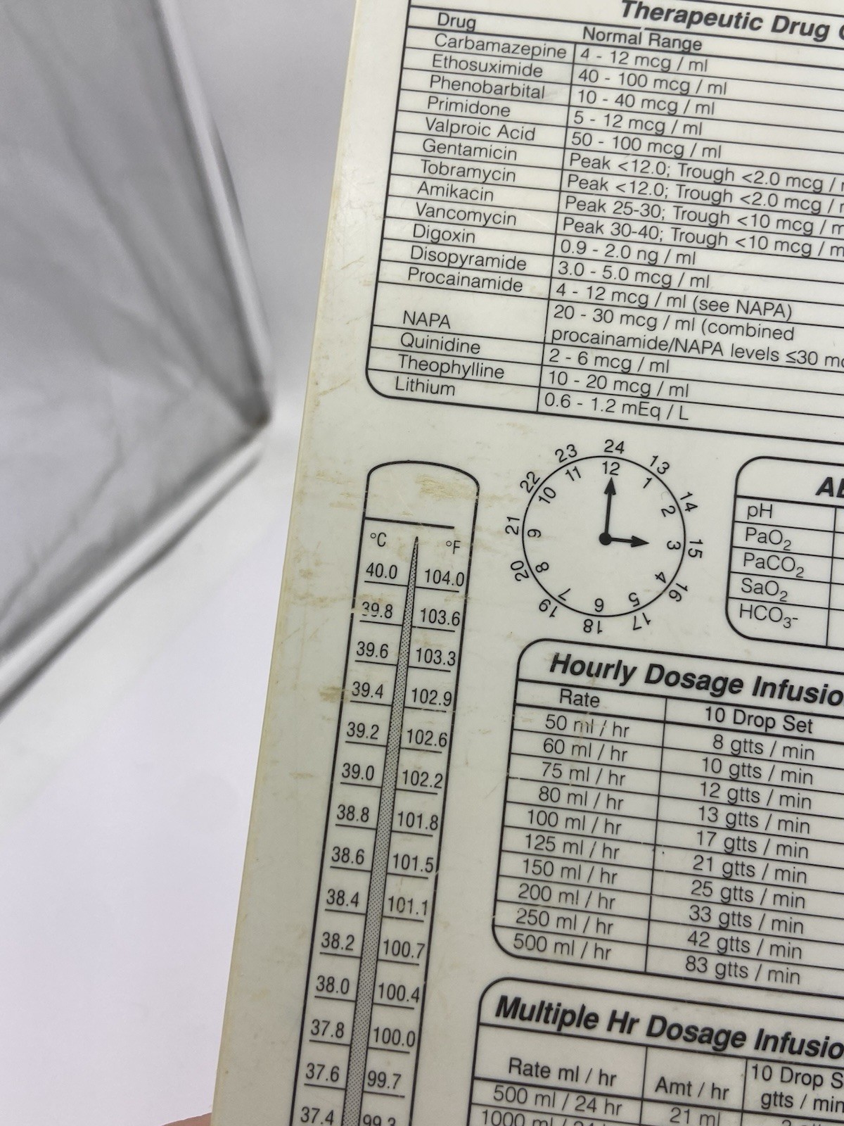 vintage ultracet clipboard drug rep pharmaceutical clipboard