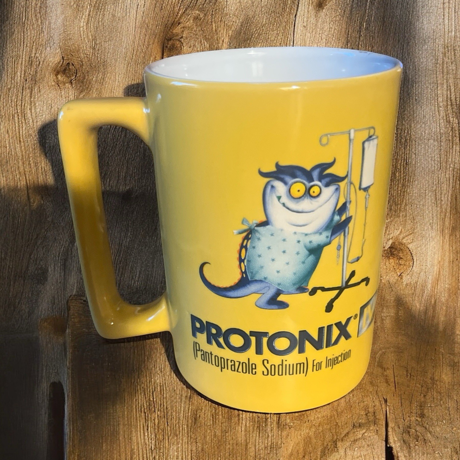 Protonix Coffee Cup Mug Heartburn Monsters Collectible Drug Rep Giveaway Promo