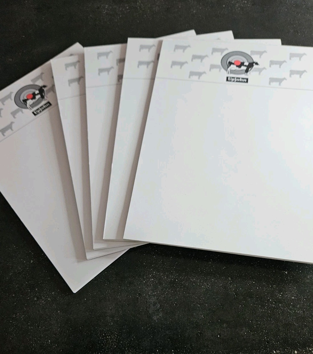 Vintage Upjohn Pharmaceutical Notepads Lot Of 5 . Veterinarian Farm Cow