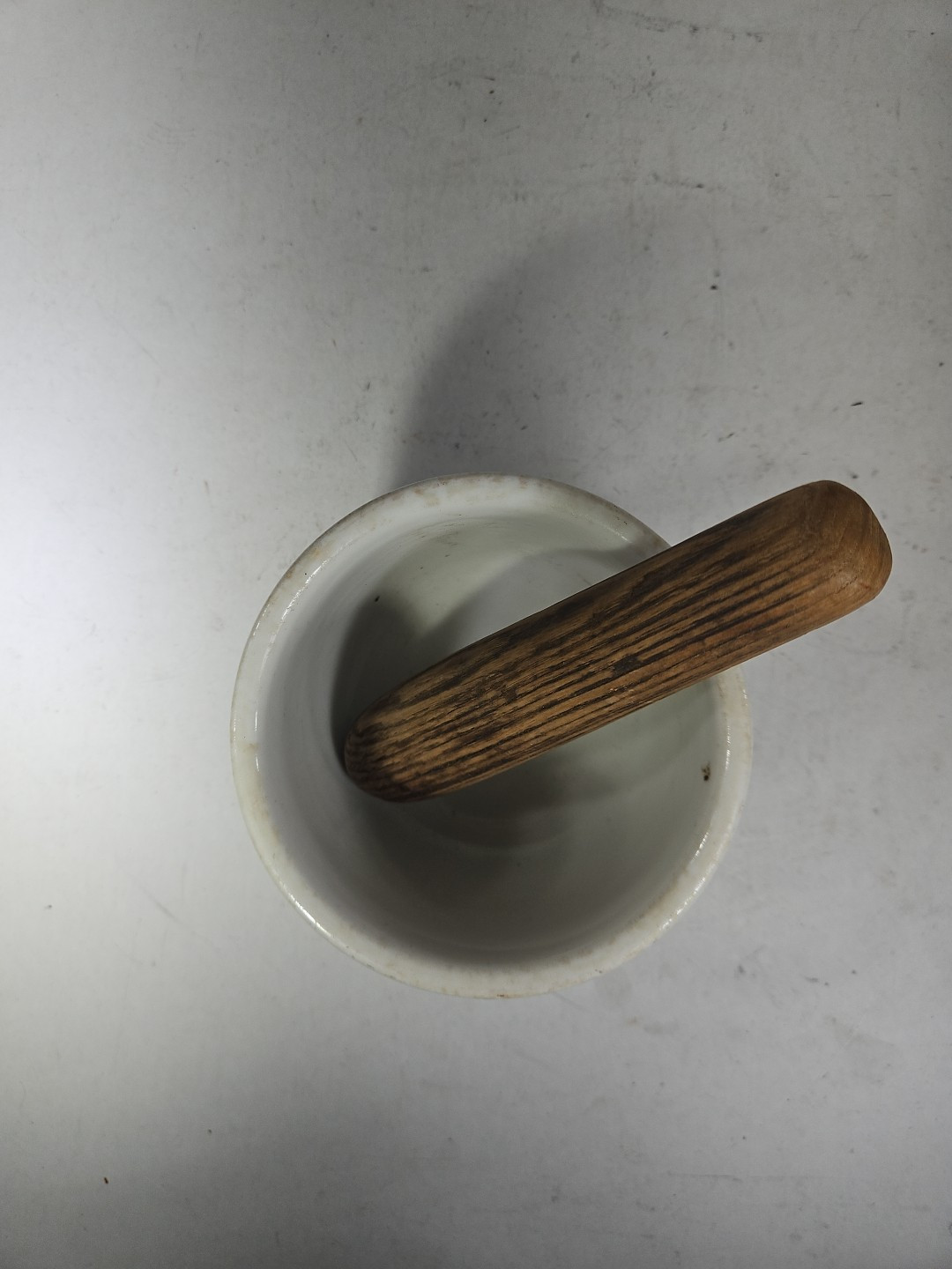 Vintage Antique Pharmacy Apothecary Druggist Mortar & Pestle primitive FREE SHIP