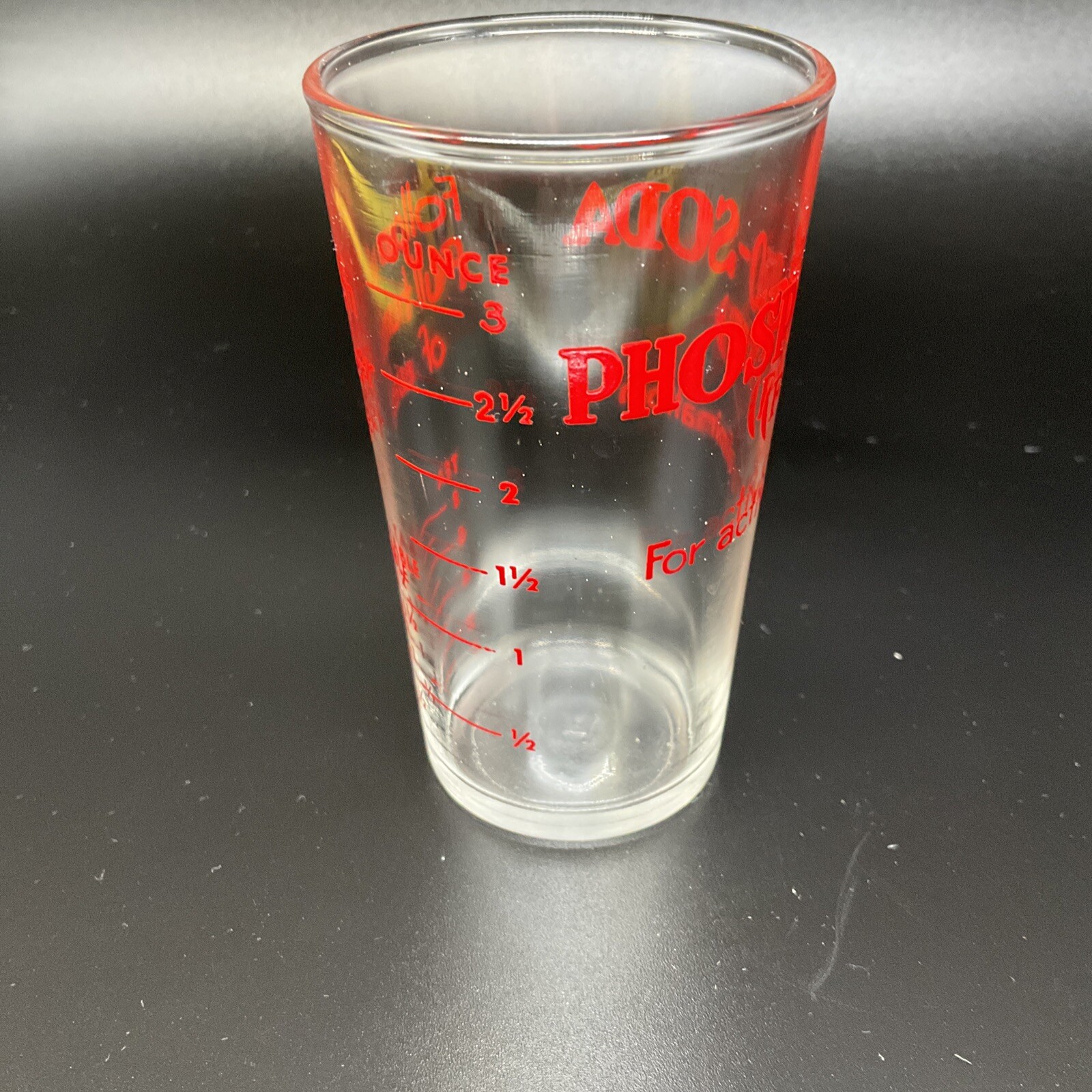 Vintage Hazel Atlas Fleet Laxative Phospho-Soda 3 Oz Glass Medical Advertising