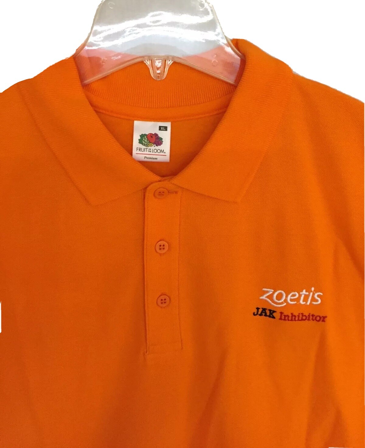 ZOETIS Collectible Orange Golf Shirt – Size XL Short Sleeves