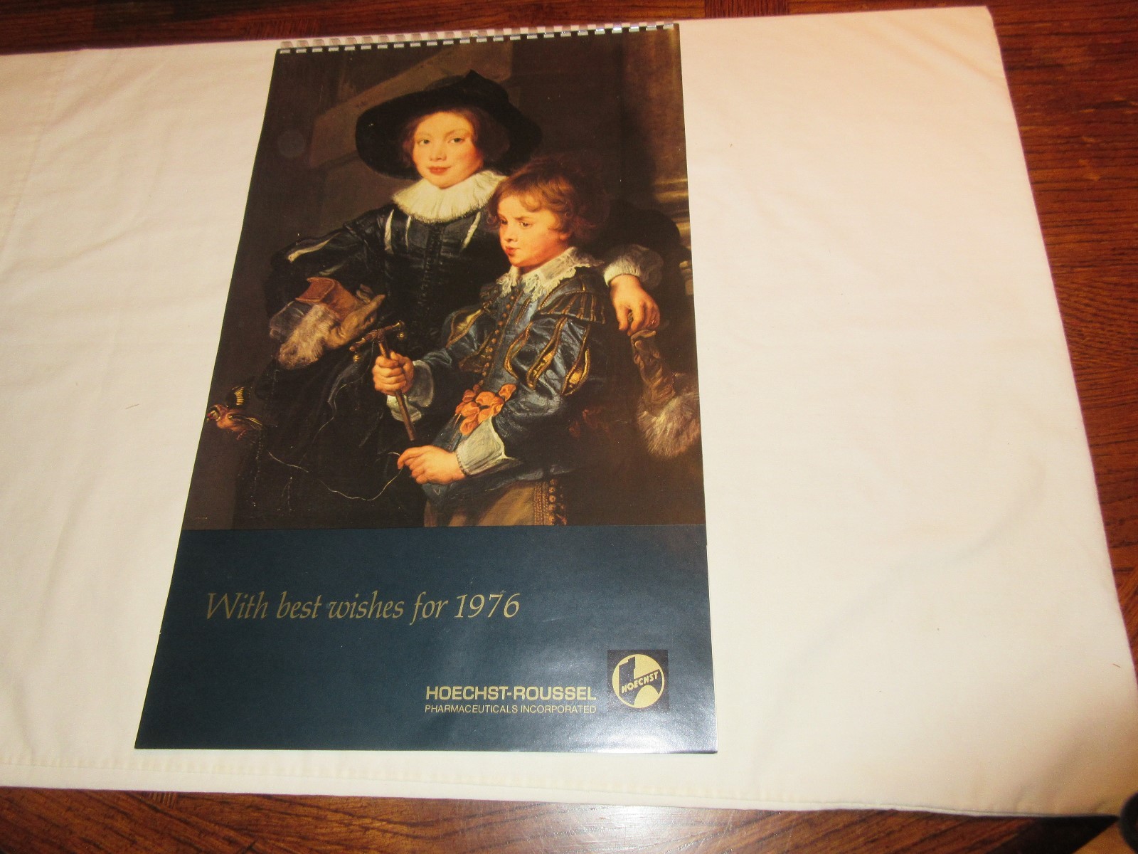 Rx , Hoechst-Roussel Pharmaceuticals Inc . ,1976 Calendar , 18 1/2″ X 11 1/2″