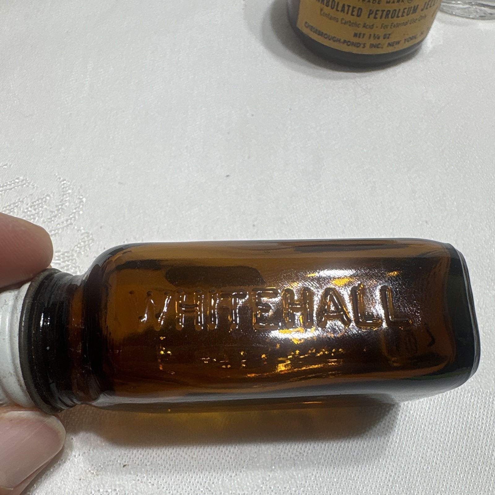 Vintage Medicine Bottle Vaseline Jar + Sal Hepatica, Anacin, Bayer Bottles Lot 4