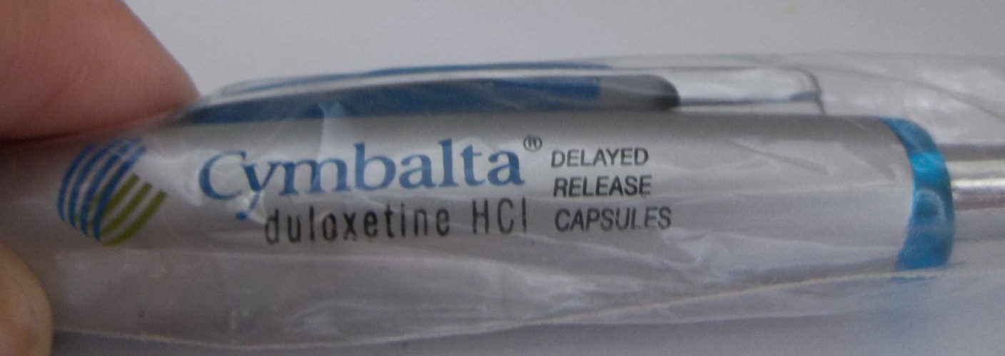 Promotional Pharma Pen NOS – Mixed Metal/Plastic Medium Weight – CYMBALTA
