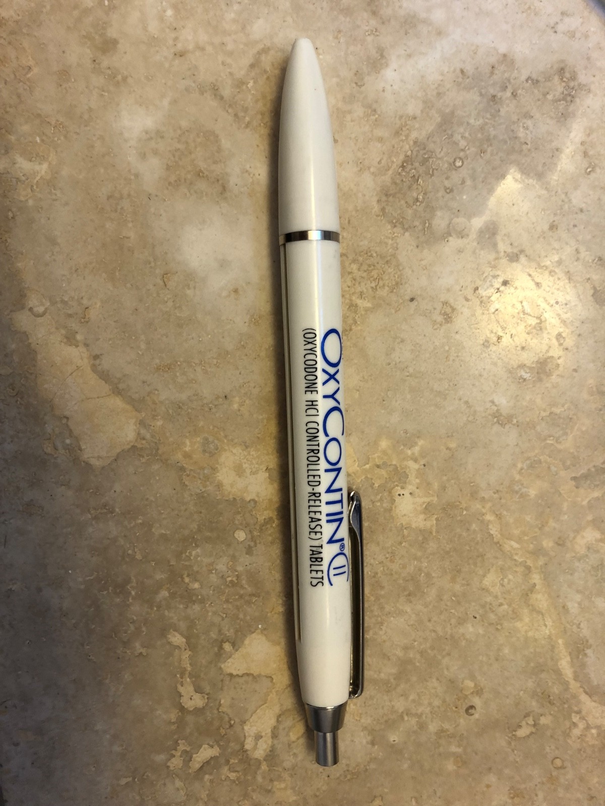 OxyContin Pen Promo Pharma Drug Rep Oxycodone “NO Scroll” Pen Q12h