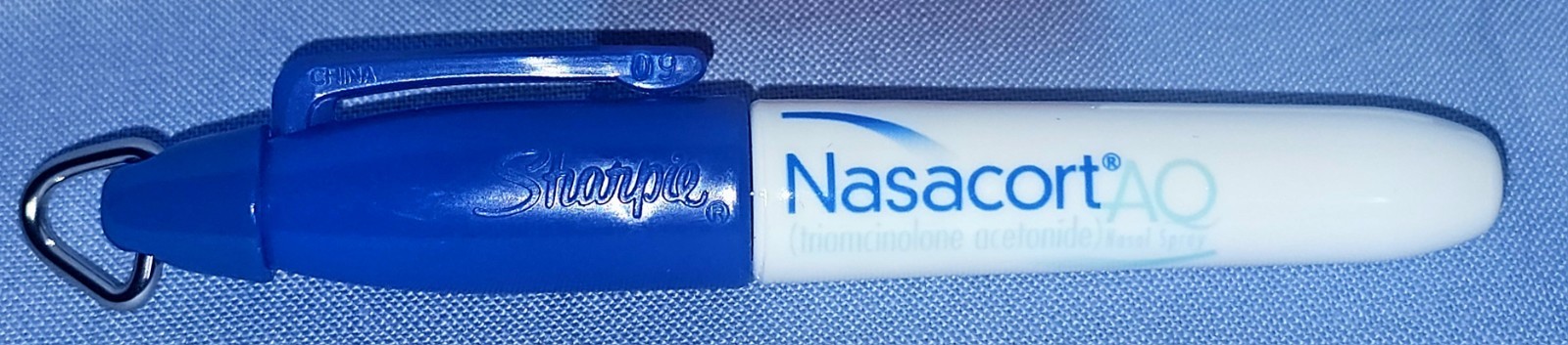 Nasacort AQ Heavy Metal Pharma Ink Pen Stylus Mini Sharpie Marker Drug Rep Promo