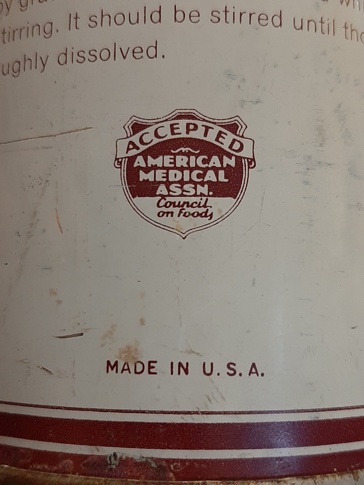 Mead’s Dextri-Maltose Advertising Tin Vtg Baby Formula 1lb. Infant Diet Pharmacy