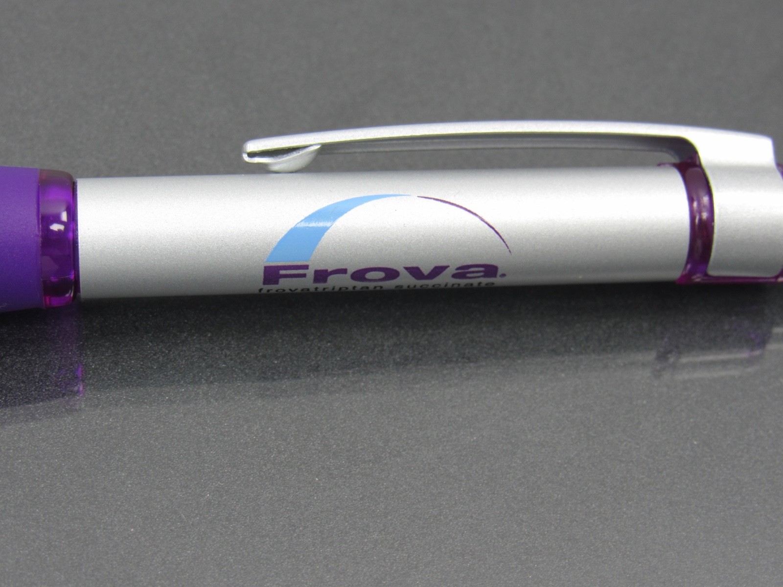 Purple FROVA Metal Clad PEN Drug Rep Pharmaceutical Promo Medical Advertising