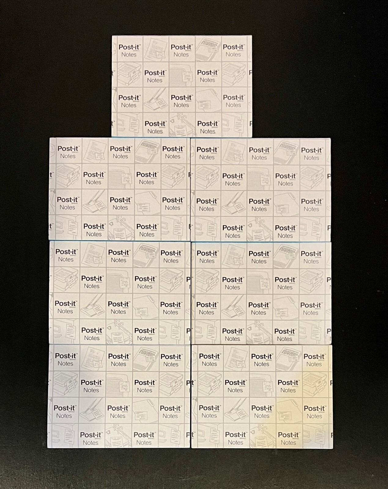 Lot of 7 VTG Pharma Drug Post-it Notes Dilacor XR (4 in by 3 in)