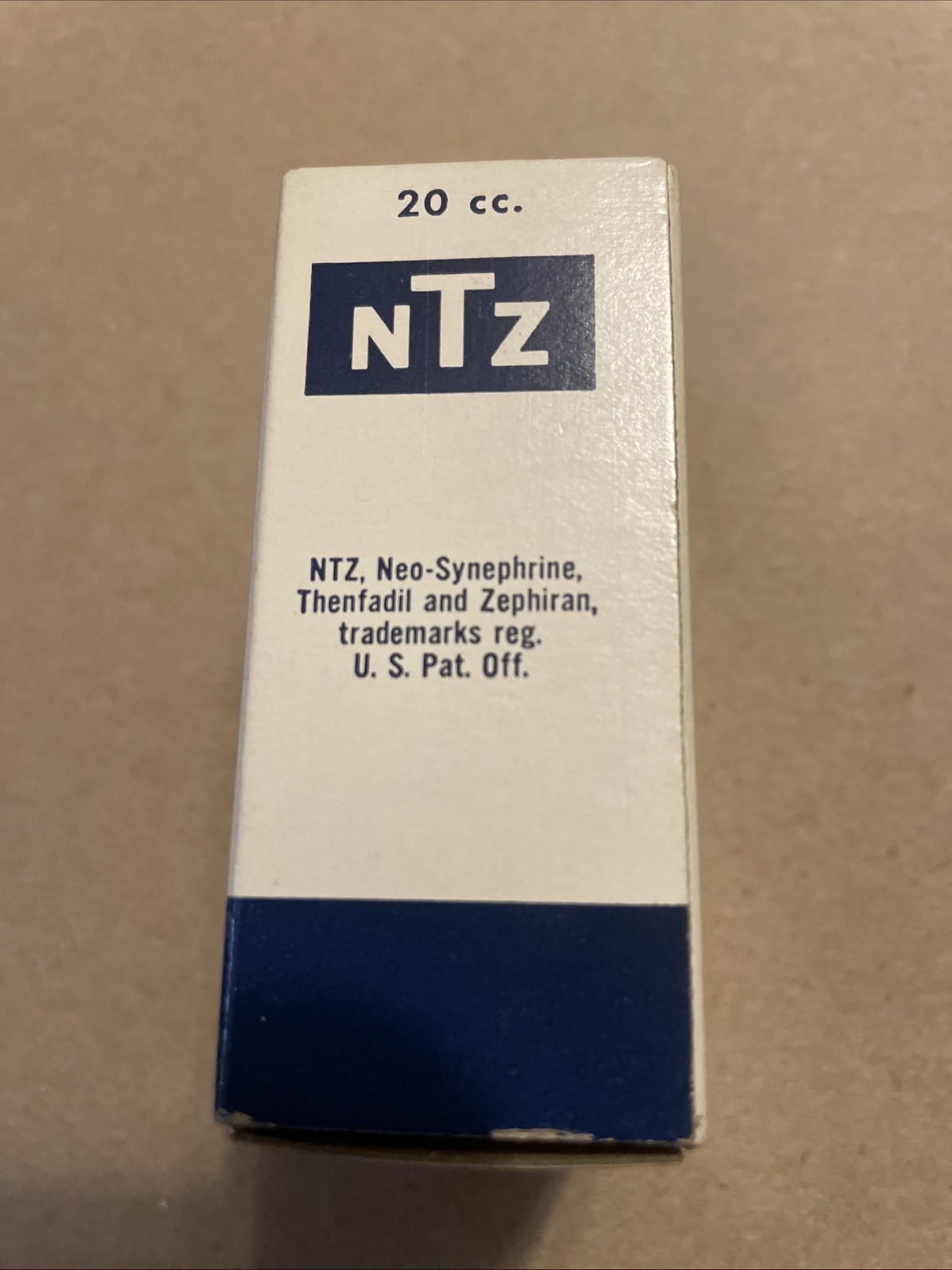 Vintage Winthrop Laboratories NTZ Nasal Spray N-627 20cc Unused Full