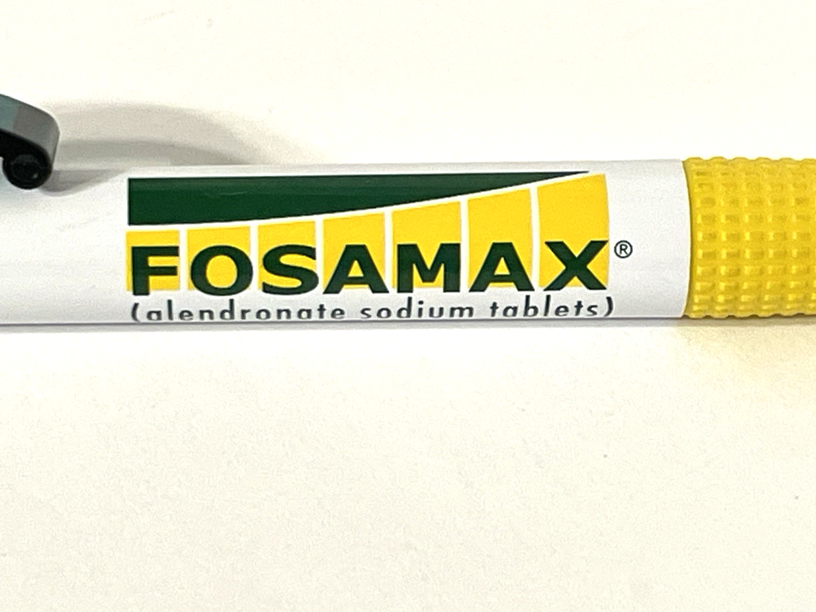Pharmaceutical Drug Ink Rep Vintage Pen Fosamax Collectible Yellow Green Rare