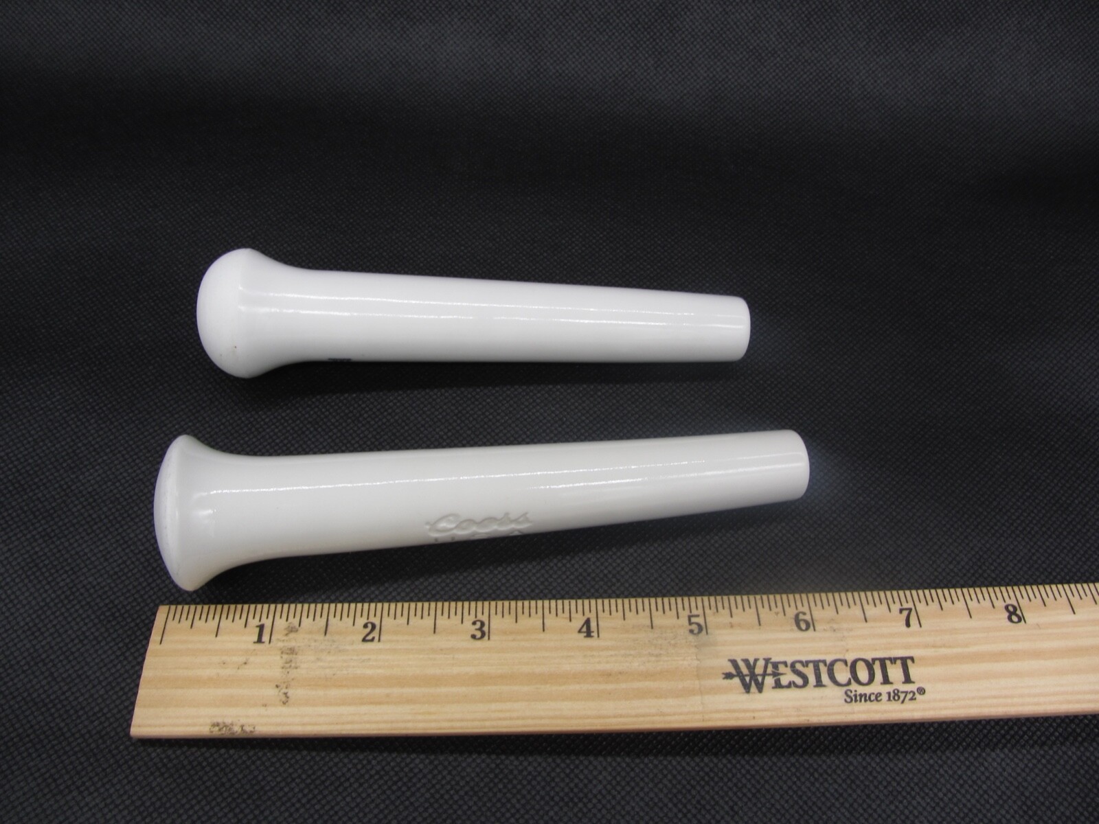 Vtg Coors USA Pestle Porcelain Apothecary Lab (2 Lot) 6-Inch #60317 Lg/#520-1