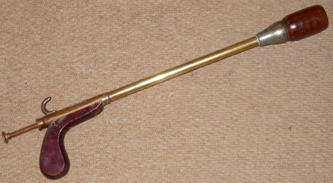 Antique Brass Horse / Livestock Veterinary Farm Balling Gun By Arnold & Sons