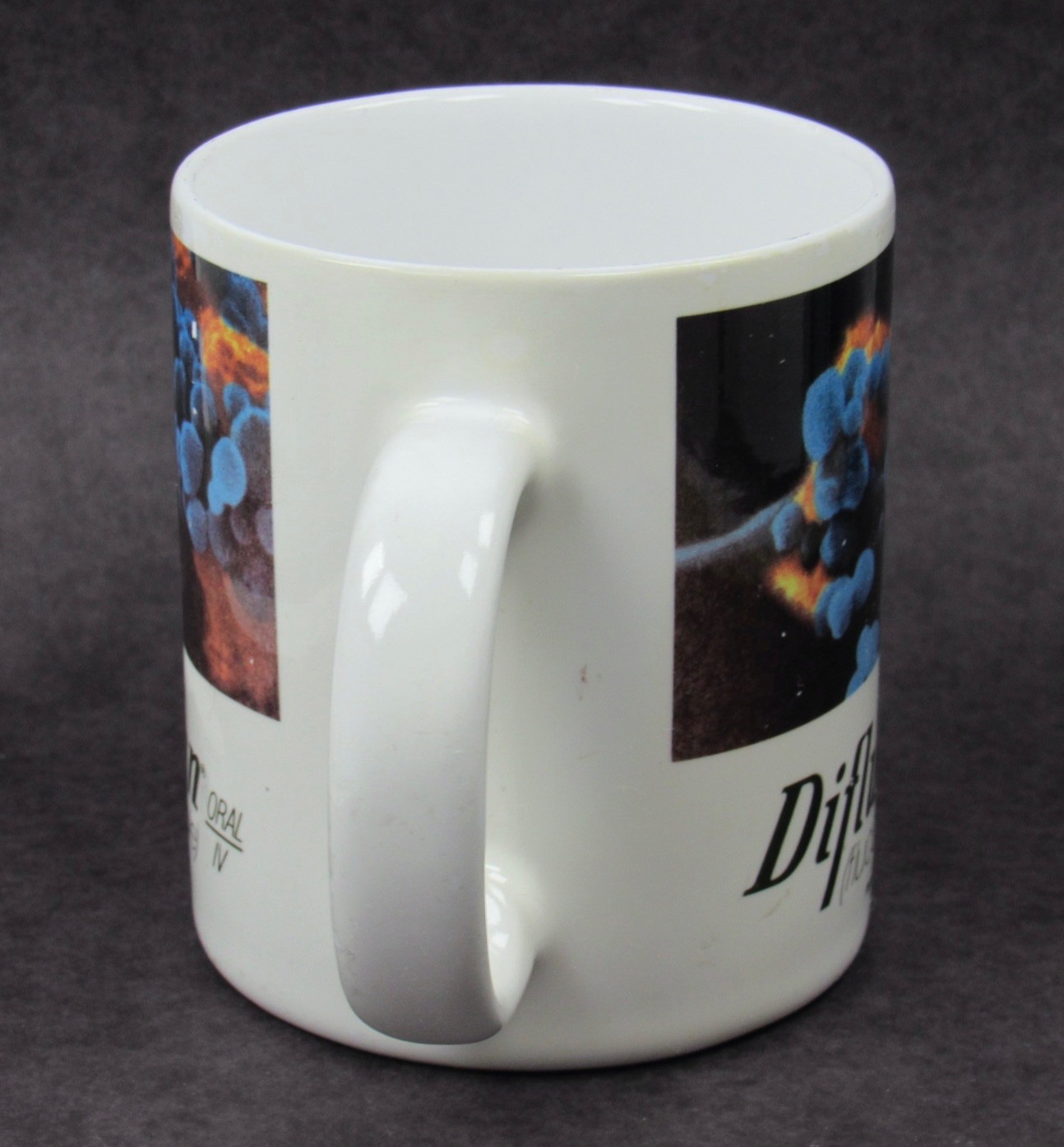 Diflucan Mug Drug Rep Pharmaceutical Promo Advertising Colorful Fungus Design