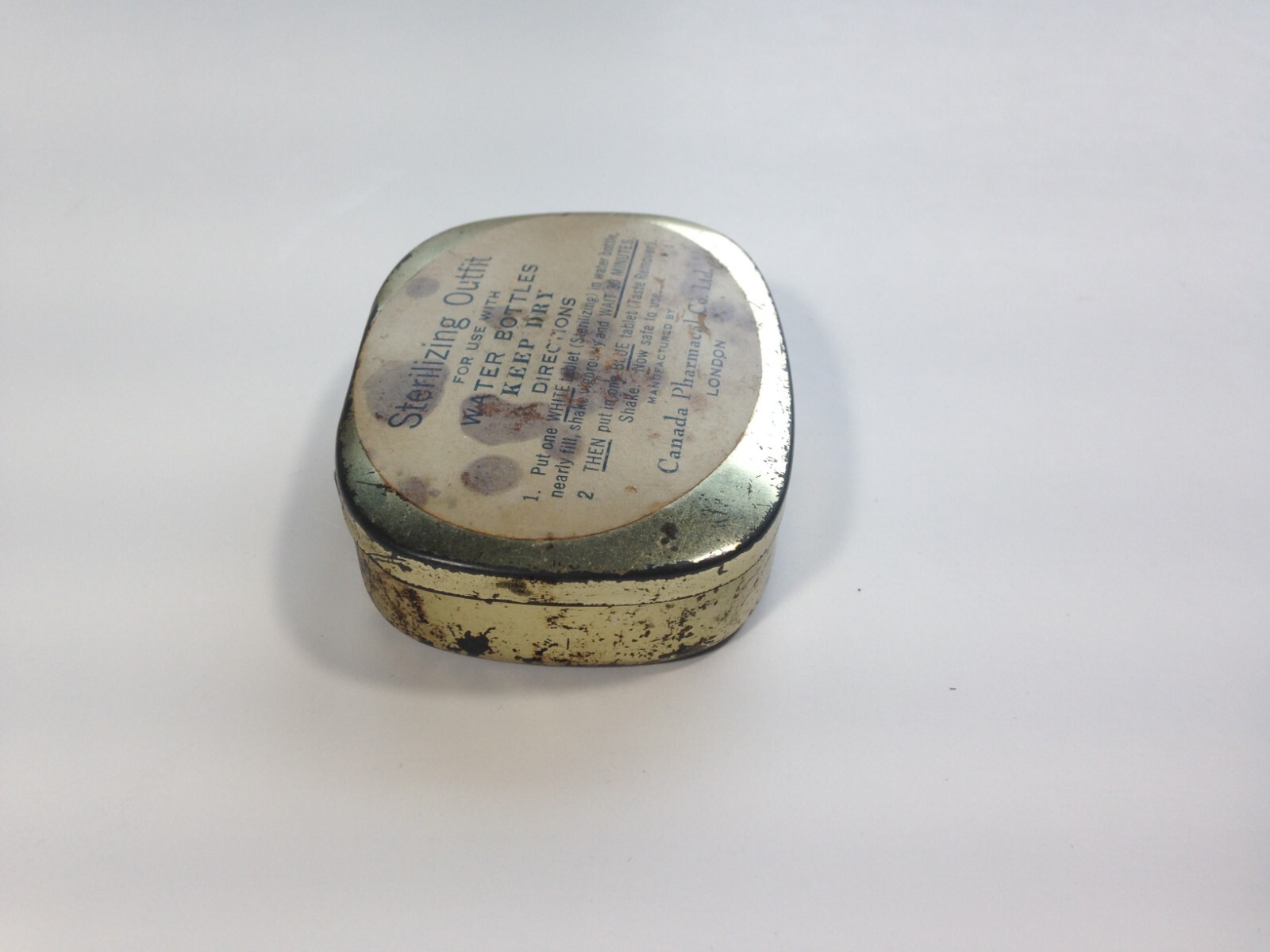 Sterilizing Outfit Tin Box Vintage pharmacy drug store Canada Pharmacal Co
