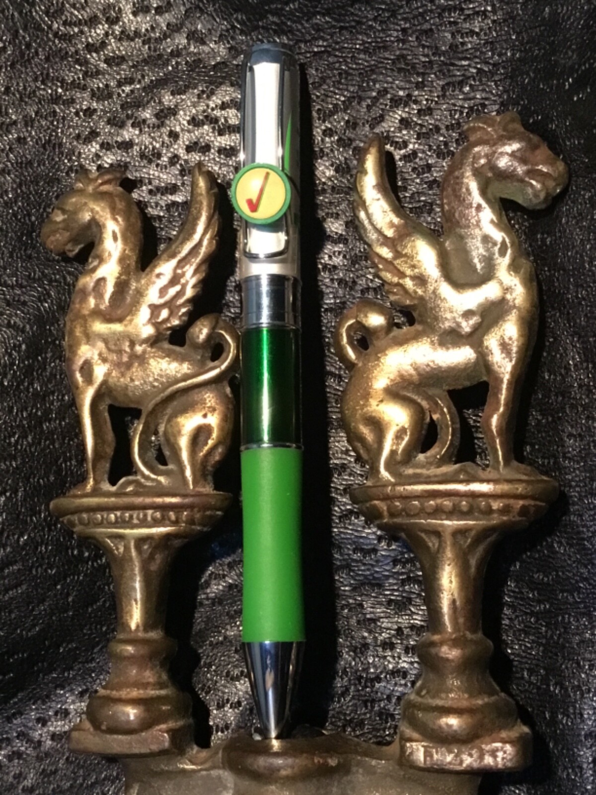 Avalide Green Heavy Metal Drug Rep Pharmaceutical Gripper twist pen w slider